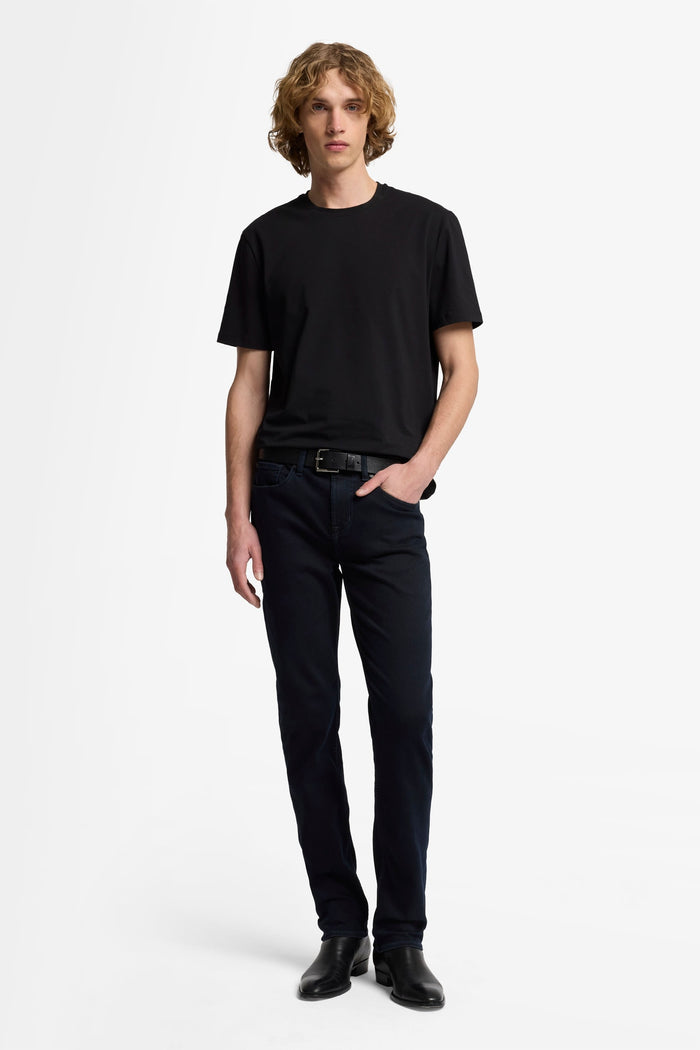 7 FOR ALL MANKIND Slim Luxe Performance Denim Jeans Eco Black - MAISONDEFASHION.COM