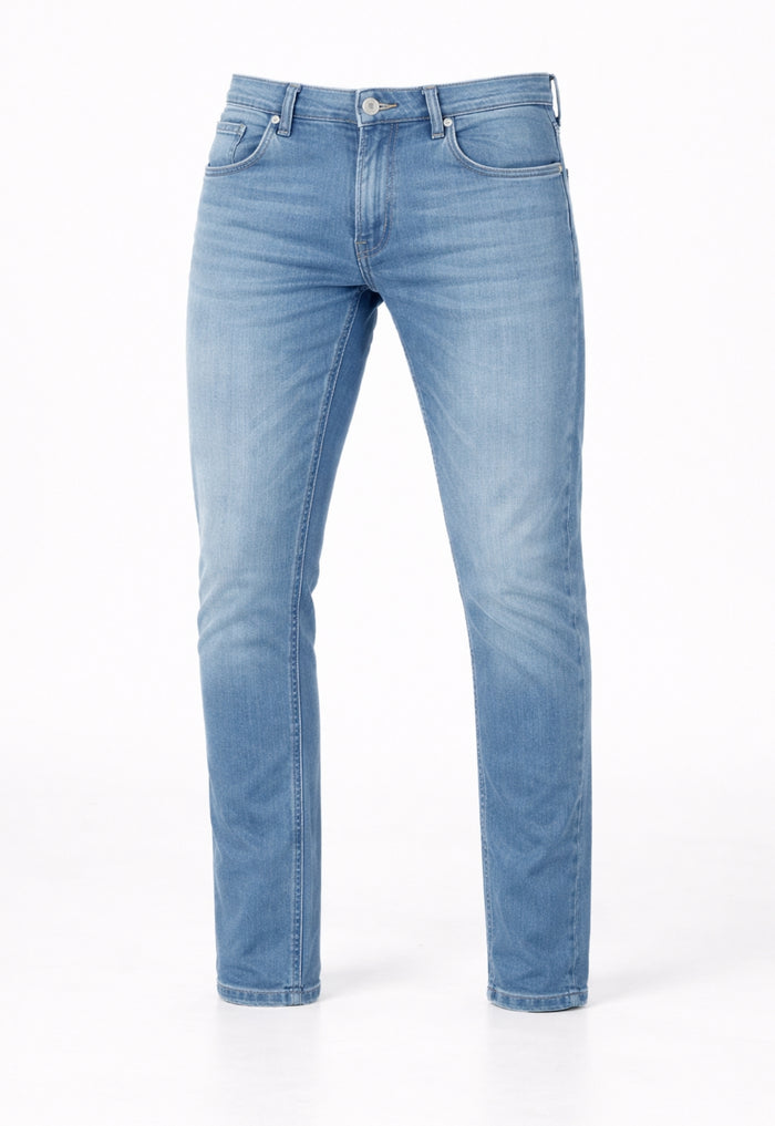 7 FOR ALL MANKIND Slimmy Tapered Left Hand Matira Jeans Blue - MAISONDEFASHION.COM