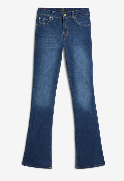 7 FOR ALL MANKIND WOMEN BOOTCUT Duchess Mid waist Jeans Mid Blue - MAISONDEFASHION.COM
