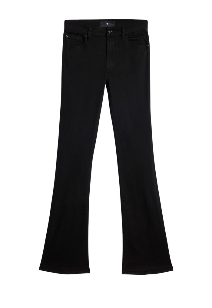 7 FOR ALL MANKIND WOMEN BOOTCUT Rinsed Mid Waist Jeans Black - MAISONDEFASHION.COM