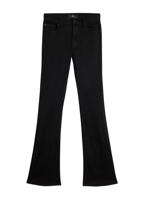 7 FOR ALL MANKIND WOMEN BOOTCUT Rinsed Mid Waist Jeans Black - MAISONDEFASHION.COM