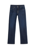 7 FOR ALL MANKIND WOMEN Calie Straight Jeans Bluecrest Dark Blue - MAISONDEFASHION.COM