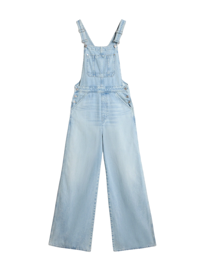 7 FOR ALL MANKIND WOMEN Dungaress Wide Leg Sunlover Light Blue - MAISONDEFASHION.COM