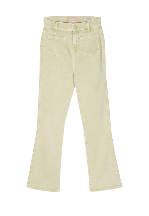 7 FOR ALL MANKIND WOMEN High-rise Slim-kick Jeans Patch Pockets Pear - MAISONDEFASHION.COM