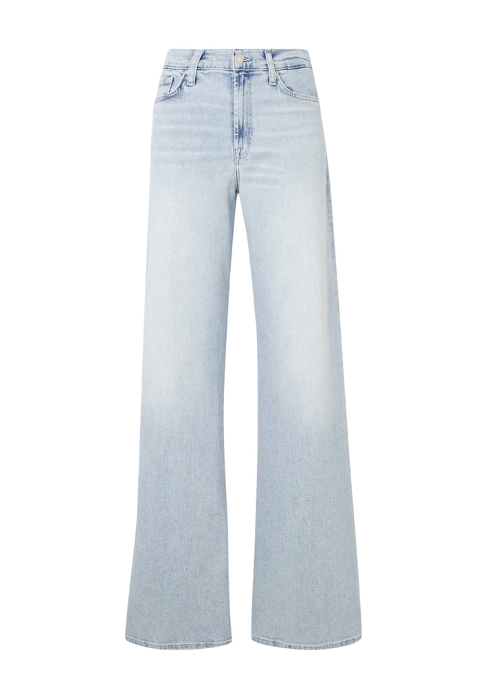 7 FOR ALL MANKIND WOMEN Lotta Frosted Lotus Jeans Light Blue - MAISONDEFASHION.COM