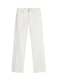 7 FOR ALL MANKIND WOMEN Low Waist Straight Jeans Milkyway White - MAISONDEFASHION.COM