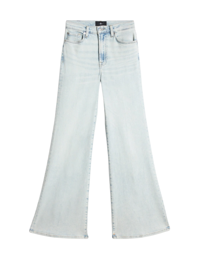 7 FOR ALL MANKIND WOMEN Modern Dojo High Waist Flared Jeans Light Blue - MAISONDEFASHION.COM