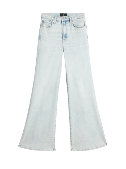 7 FOR ALL MANKIND WOMEN Modern Dojo High Waist Flared Jeans Light Blue - MAISONDEFASHION.COM