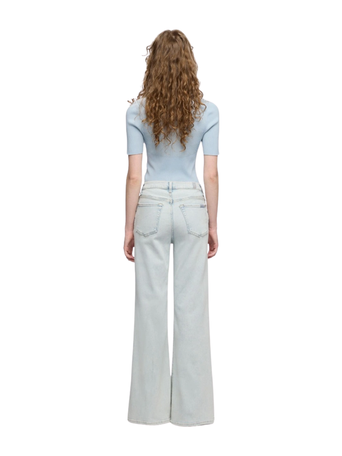 7 FOR ALL MANKIND WOMEN Modern Dojo High Waist Flared Jeans Light Blue - MAISONDEFASHION.COM