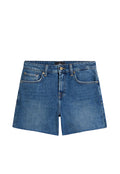 7 FOR ALL MANKIND WOMEN Monroe High Waist Shorts Mid Blue - MAISONDEFASHION.COM