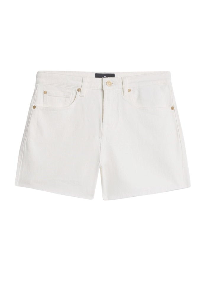 7 FOR ALL MANKIND WOMEN Monroe Long Shorts Milkyway - MAISONDEFASHION.COM