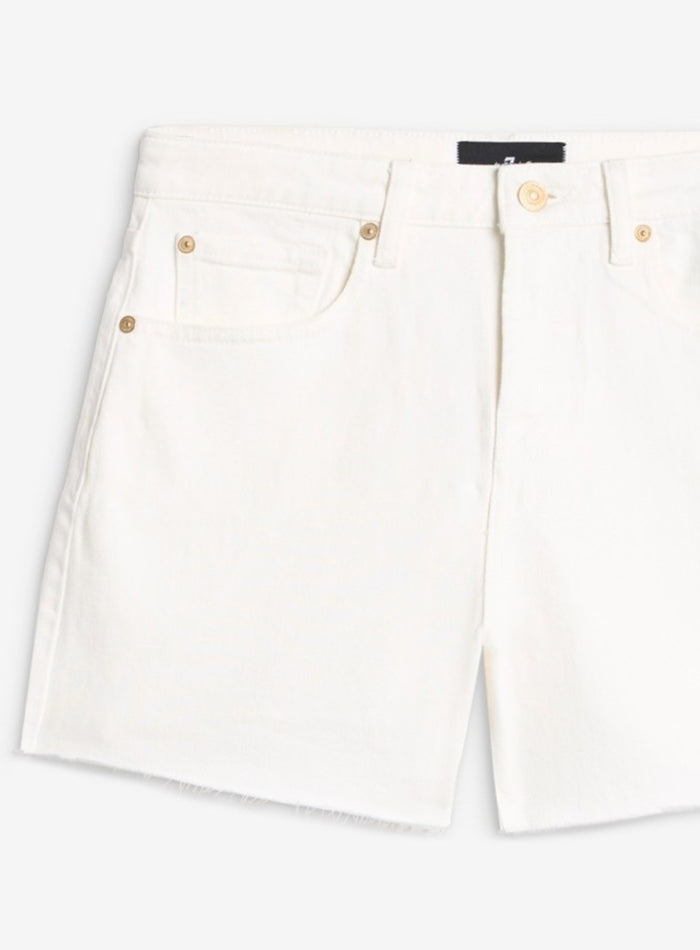 7 FOR ALL MANKIND WOMEN Monroe Long Shorts Milkyway - MAISONDEFASHION.COM
