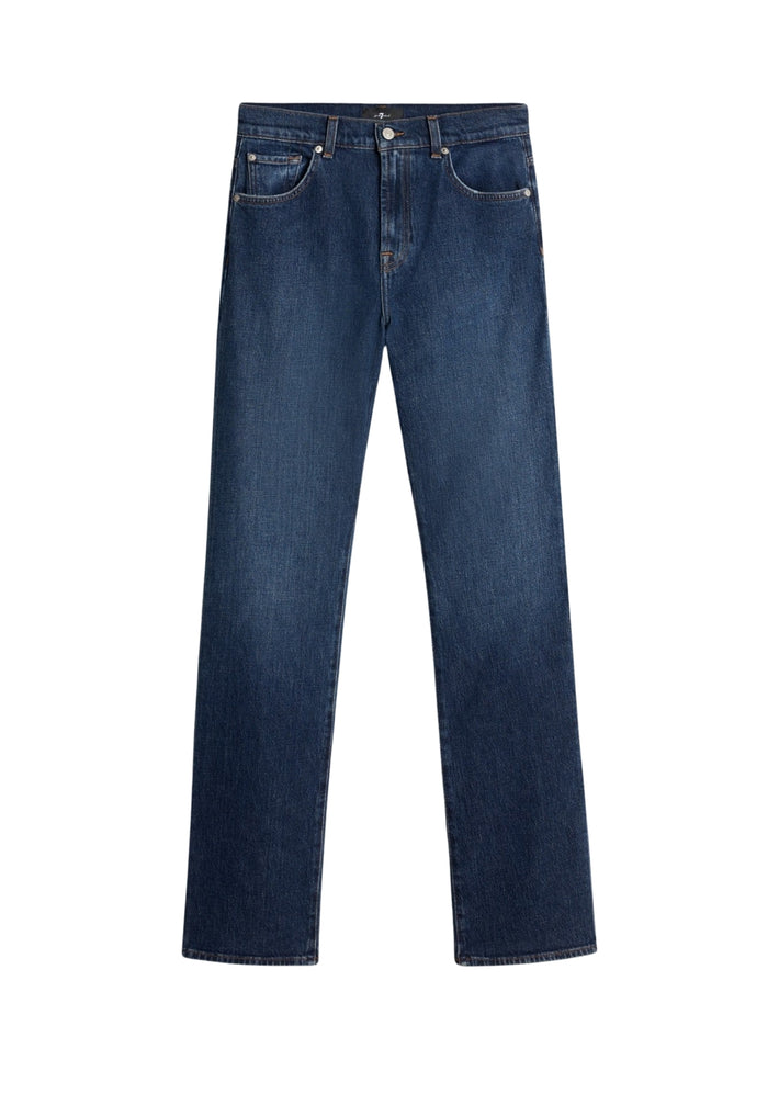 7 FOR ALL MANKIND WOMEN Tess Trousers Radar Jeans Dark Blue - MAISONDEFASHION.COM