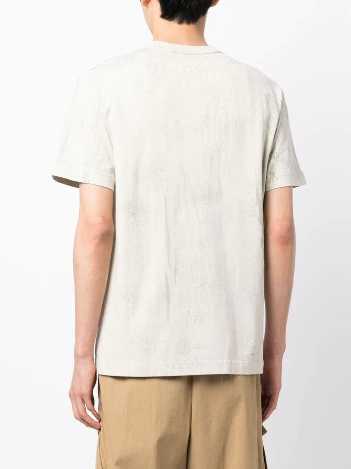 ALEXANDER WANG UNISEX Plaster Dyed Short Sleeve T-Shirt Ice Grey - MAISONDEFASHION.COM