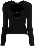 ALEXANDER WANG WOMEN Cut Out Detail Top Black - MAISONDEFASHION.COM