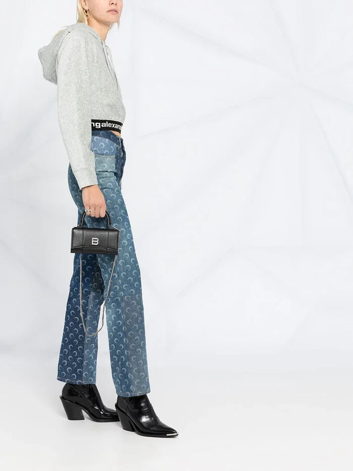 ALEXANDER WANG WOMEN Stretch Corduroy Hoodie Grey - MAISONDEFASHION.COM