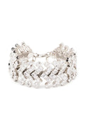 ALEXANDRE VAUTHIER Chevron Bracelet Silver - MAISONDEFASHION.COM