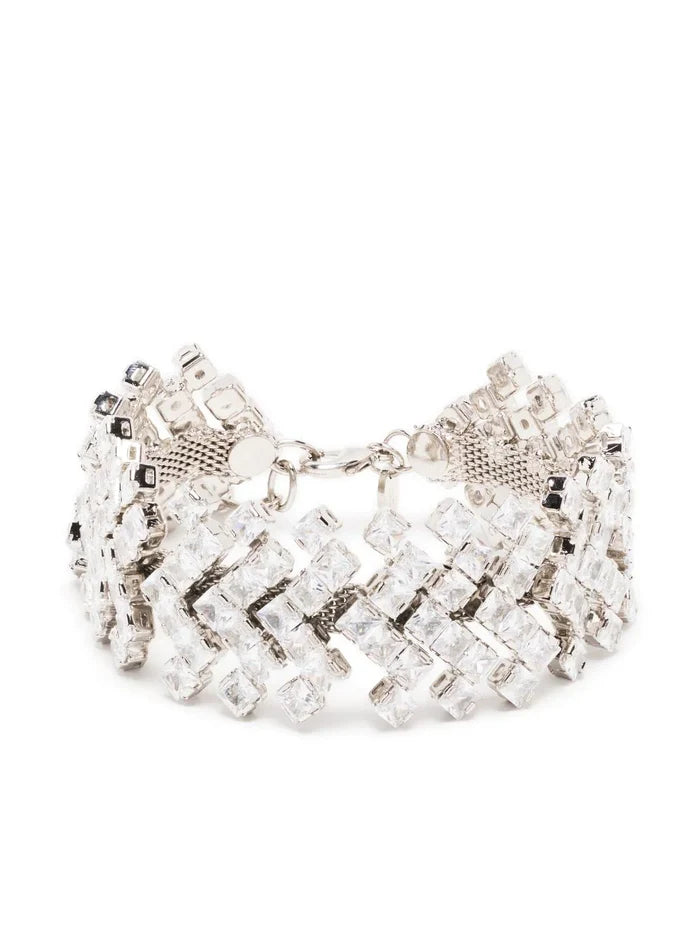 ALEXANDRE VAUTHIER Chevron Bracelet Silver - MAISONDEFASHION.COM