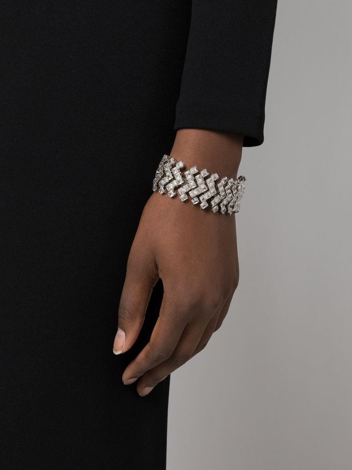 ALEXANDRE VAUTHIER Chevron Bracelet Silver - MAISONDEFASHION.COM