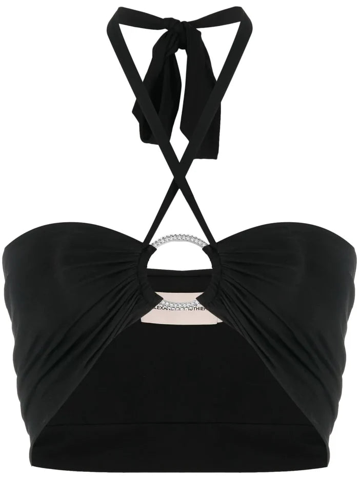 ALEXANDRE VAUTHIER Tube Top Black - MAISONDEFASHION.COM