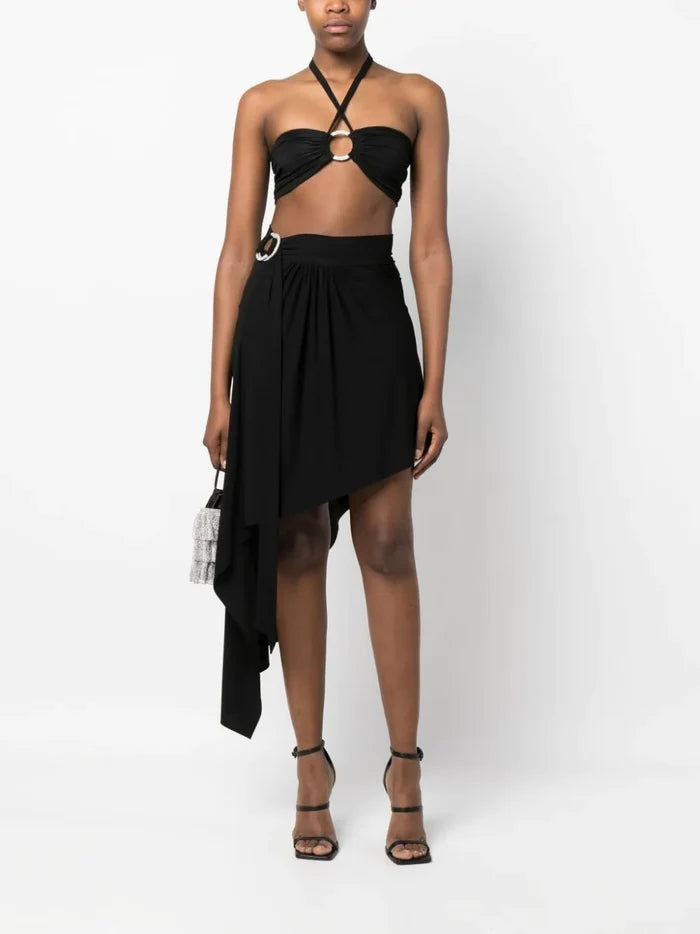 ALEXANDRE VAUTHIER Tube Top Black - MAISONDEFASHION.COM