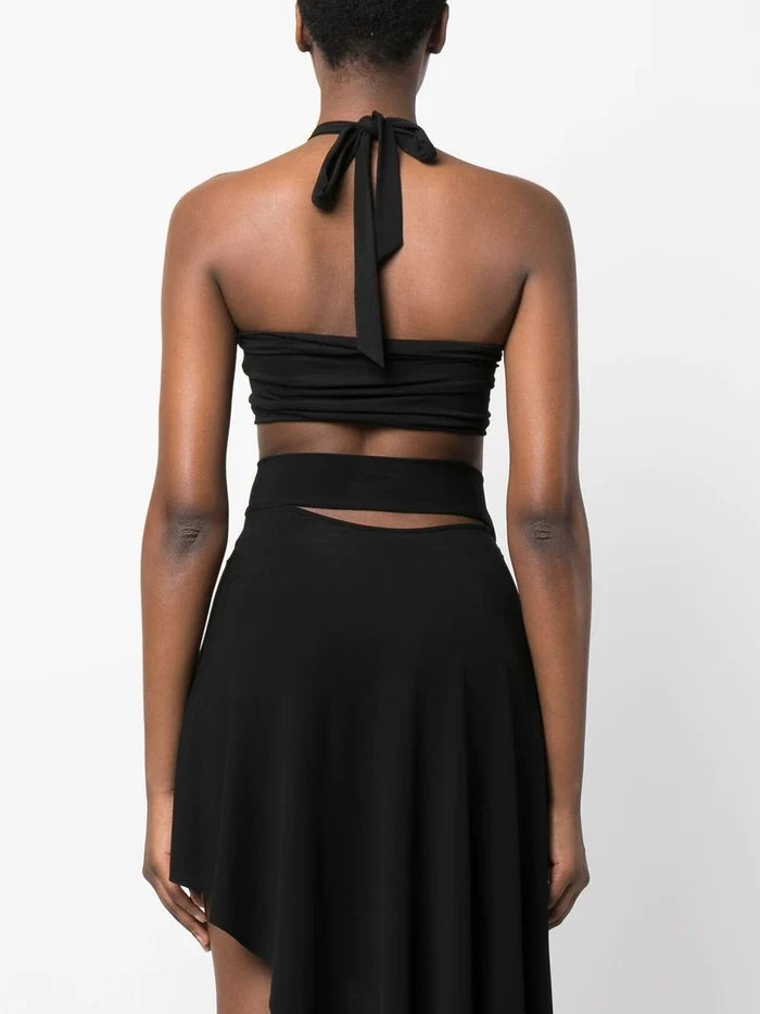 ALEXANDRE VAUTHIER Tube Top Black - MAISONDEFASHION.COM