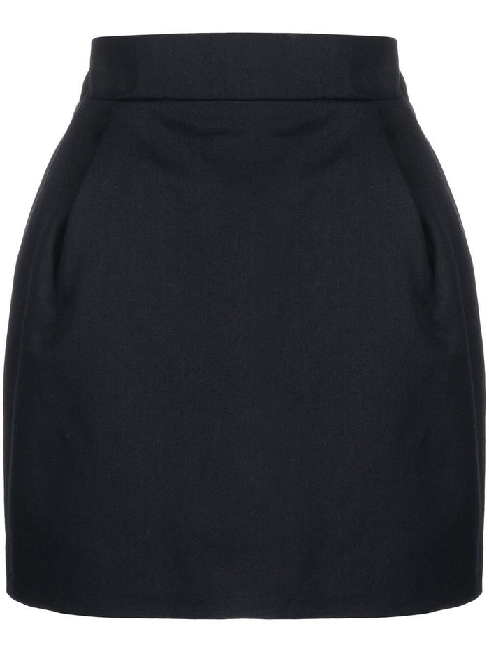 ALEXANDRE VAUTHIER Mini Skirt Japanese Blue - MAISONDEFASHION.COM