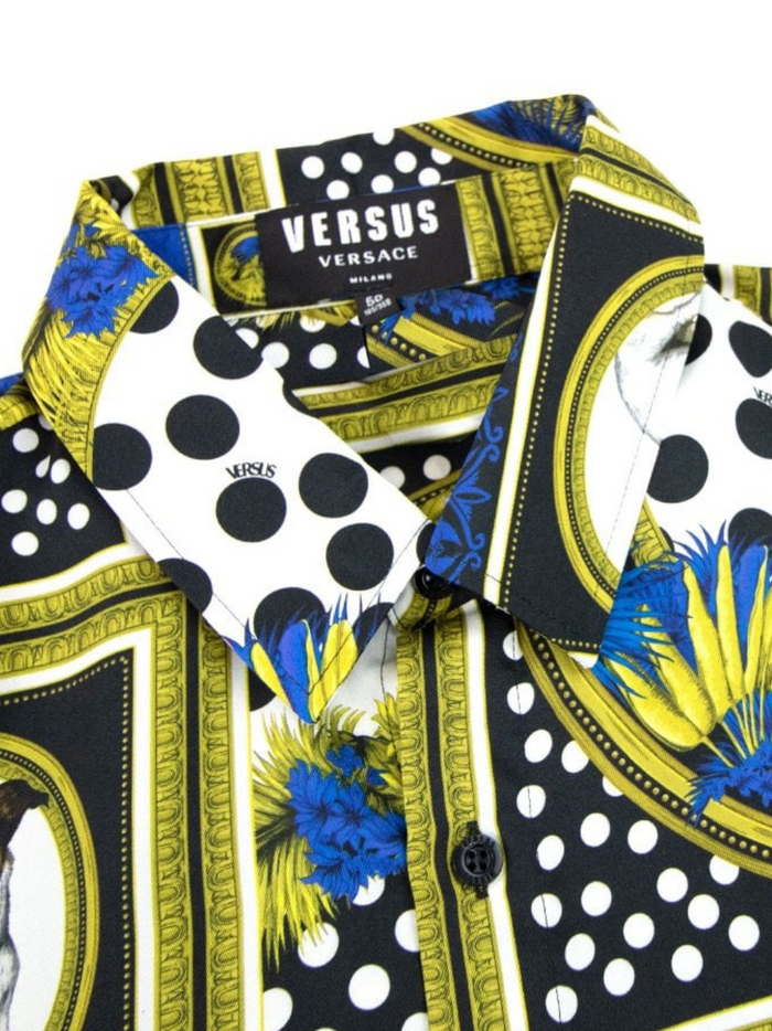 Versace All Over Print L/S Shirt - MAISONDEFASHION.COM