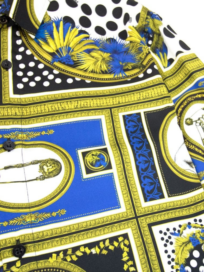 Versace All Over Print L/S Shirt - MAISONDEFASHION.COM