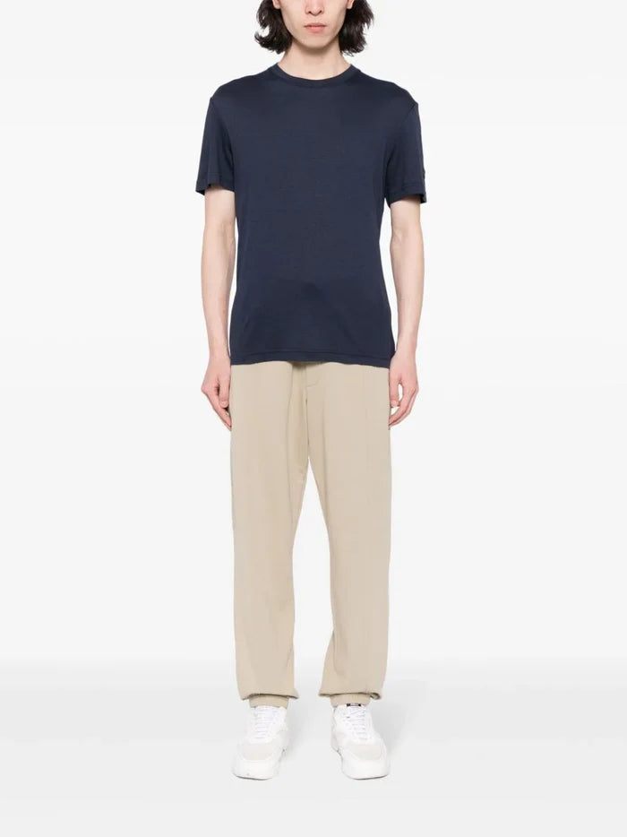 ALPHA TAURI Jopin Short Sleeves T-shirt Navy - MAISONDEFASHION.COM