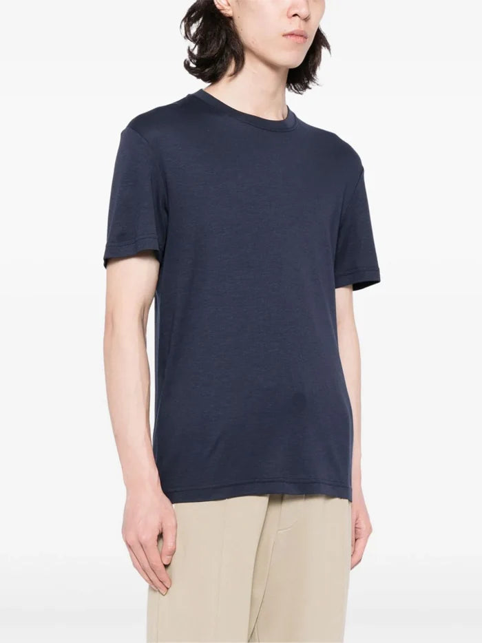 ALPHA TAURI Jopin Short Sleeves T-shirt Navy - MAISONDEFASHION.COM