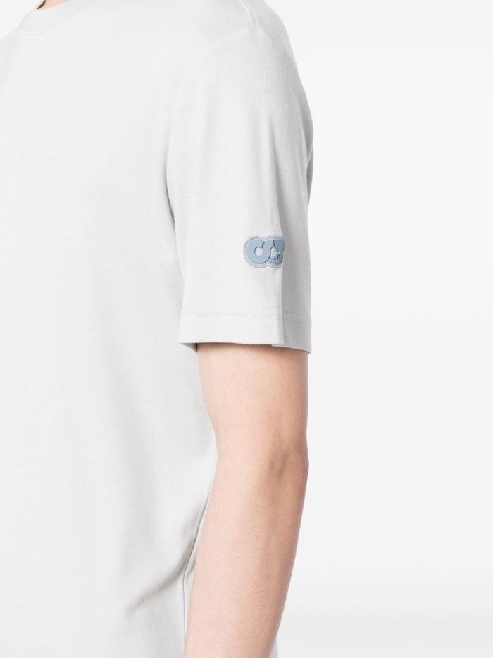 ALPHA TAURI Jopin Short Sleeves T-shirt Storm Light Grey - MAISONDEFASHION.COM