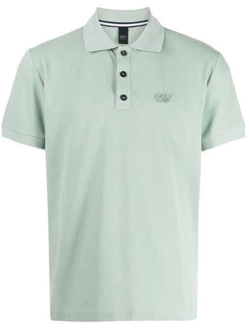 ALPHA TAURI MEN Junx Pique Polo Shirt Dusty Mint - MAISONDEFASHION.COM