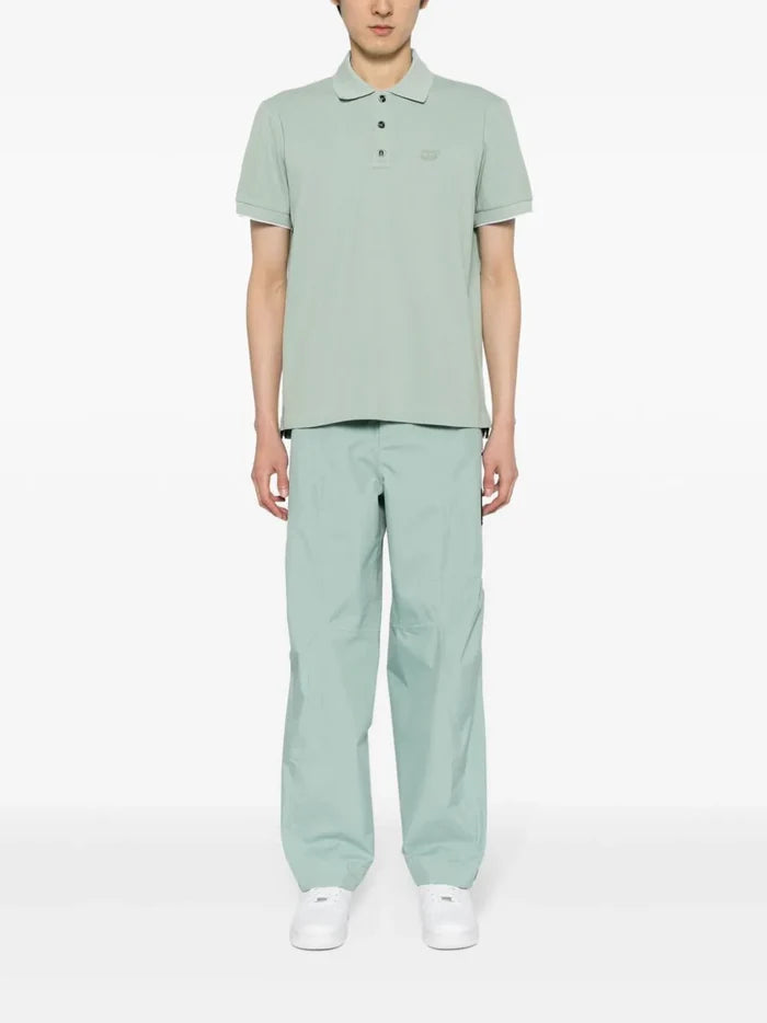ALPHA TAURI MEN Junx Pique Polo Shirt Dusty Mint - MAISONDEFASHION.COM