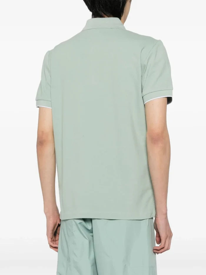 ALPHA TAURI MEN Junx Pique Polo Shirt Dusty Mint - MAISONDEFASHION.COM
