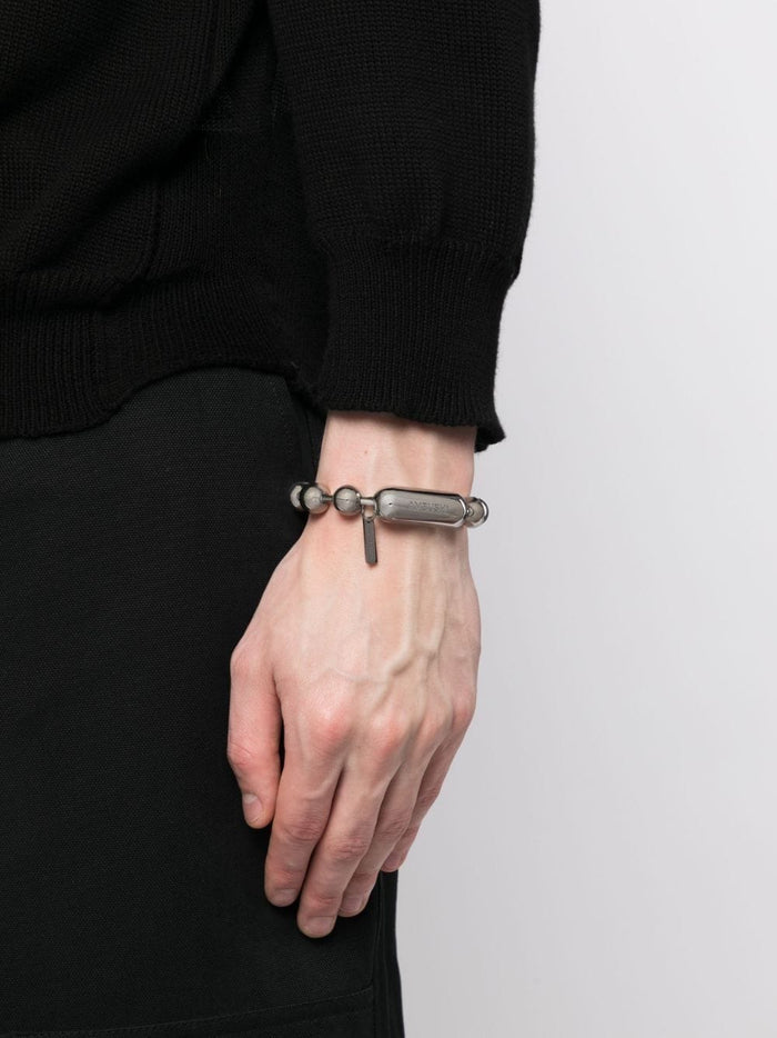 AMBUSH Huge Ball Chain Bracelet Silver - MAISONDEFASHION.COM
