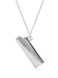AMBUSH Logo Lighter Case Necklace Silver - MAISONDEFASHION.COM