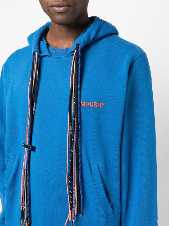 AMBUSH Multicord Hoodie Blue/Vermillion Orange - MAISONDEFASHION.COM