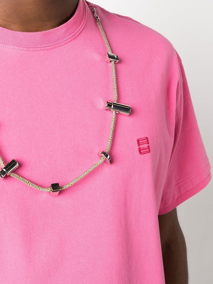 AMBUSH Stoppers T-Shirt Shocking Pink Carmine - MAISONDEFASHION.COM