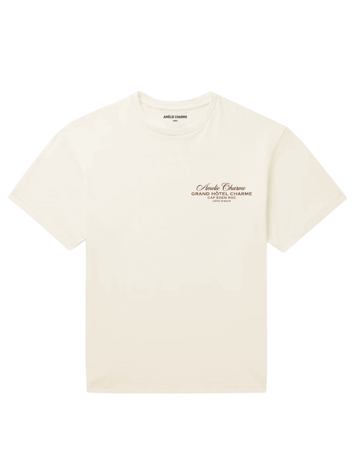 AMÉLIE CHARME Cap Eden Roc T-Shirt Beige