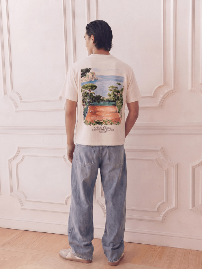 AMÉLIE CHARME Cap Eden Roc T-Shirt Beige