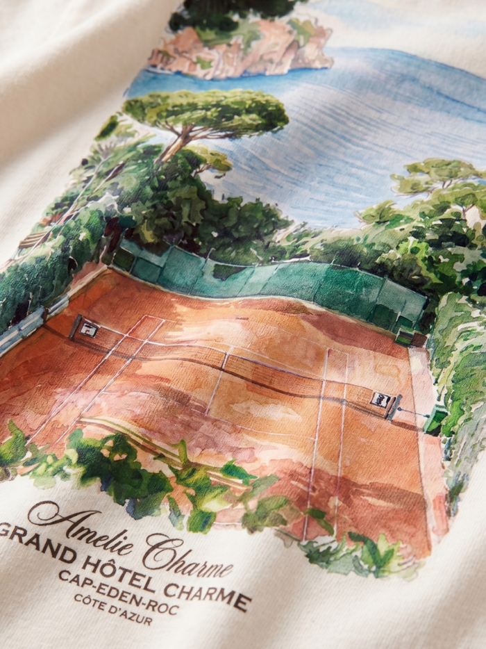 AMÉLIE CHARME Cap Eden Roc T-Shirt White