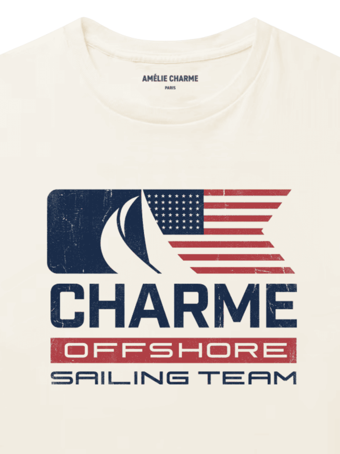 AMÉLIE CHARME Charme Offshore Regatta T-Shirt Beige