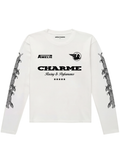 AMÉLIE CHARME Charme Racing & Performance Long Sleeve T-Shirt White