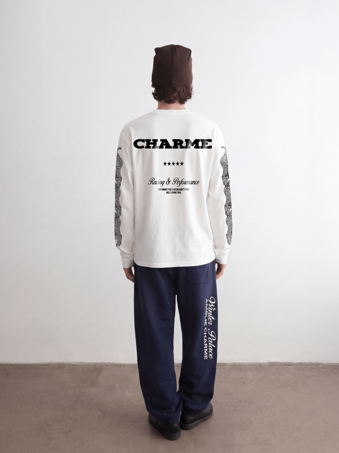 AMÉLIE CHARME Charme Racing & Performance Long Sleeve T-Shirt White