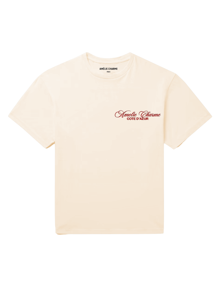 AMÉLIE CHARME Château de Charme T-Shirt Beige