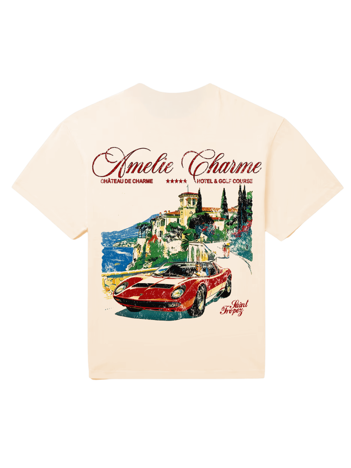 AMÉLIE CHARME Château de Charme T-Shirt Beige