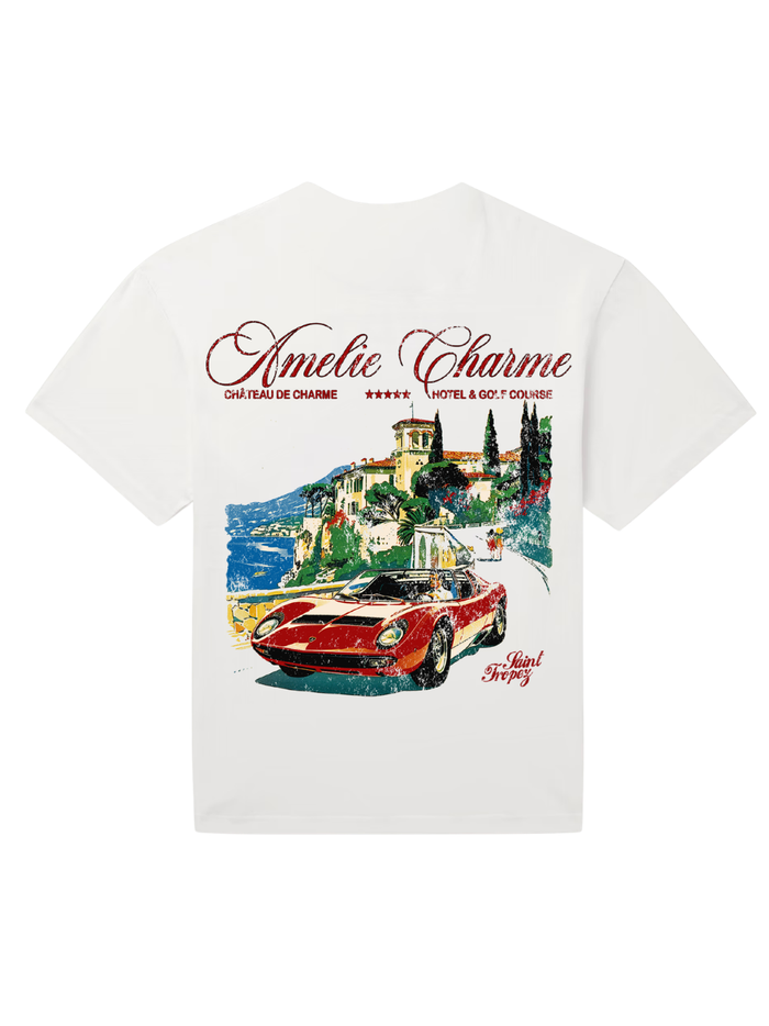 AMÉLIE CHARME Château de Charme T-Shirt White