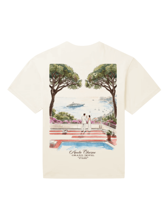 AMÉLIE CHARME Côte d'Azur Grand Hôtel T-Shirt Beige