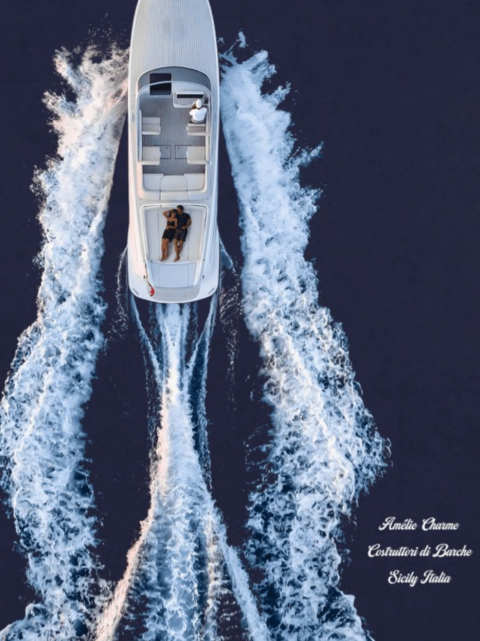 AMÉLIE CHARME French Riviera T-Shirt Navy